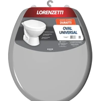 Imagem da promoção Assento Sanitário Duratti Cinza Oval Universal de Polipropileno Lorenzetti