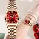 CRRJU Original Women Watch Top Luxo Marca De Aço Inoxidável Quadrado Design Criativo Discagem Moda C em oferta