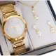 Relogio Feminino Rose Original Kit Colar e Brincos em oferta