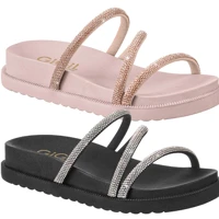 Imagem da promoção Birken Papete Feminina Infantil Flatform Strass Brilho Confortável