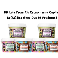 Imagem da promoção Kit Lola From Rio Cronograma Capilar Be(M)dita Ghee Duo (6 Produtos)