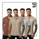 KIT 4 Camisas Polo Masculina Piquet em oferta