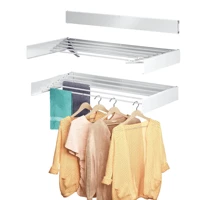 Imagem da promoção Varal Retratil Parede 80CM Magico Estendedor De Roupa Apartamento