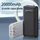Carregador Power Bank Portátil Carregador de Bateria Externo Embutido 4 Cabos 20000mAh em oferta