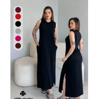 Imagem da promoção Vestido Feminino Longo Soltinho Tendência Moda Blogueira Casual Elegante Algodão