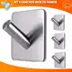 Kit 4un Gancho De Parede Auto Adesivo Aço Inox Banheiro em oferta