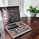 Conjunto De Facas Para Churrasco cozinha Inox Com Maleta 8pç em oferta