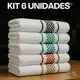 Kit 6 Panos de Prato Copa Jacquard Atoalhado Toalha De Cozinha 100% Algodão em oferta