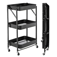 Imagem da promoção Carrinho Organizador Multiuso 77 X 45 Cm X 30 Cm Preto Casambiente