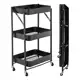Carrinho Organizador Multiuso 77 X 45 Cm X 30 Cm Preto Casambiente em oferta