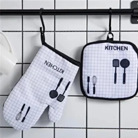 Imagem da promoção Luva Térmica Com Pegador Descanso de Panela Para Forno Fogão Cozinha Resistente ao Calor