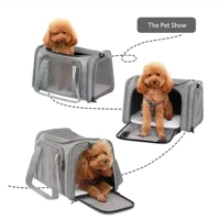 Imagem da promoção Bolsa Transporte Pet Transversal Cachorro Gato Viagem Passeio Cão Caixa