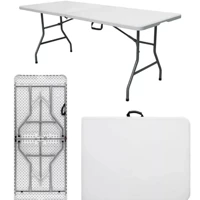 Imagem da promoção Mesa Dobrável Reforçada Maleta Portatil Camping Praia 1,80m