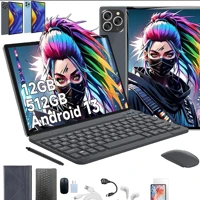 Imagem da promoção Tablet ULTIMATE 10 mouse teclado 12GB RAM 512GB ROM Android 13 com case 10,1 polegadas câmera 16MP 3