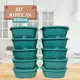 Kit Com 10 Potes Para Marmita Hermetico Ideal Para Armazenar Alimentos, Pode ir ao Micro Ondas em oferta