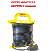 Imagem da promoção Extensão Elétrica 10, 20, 25 e 30 metros Cabo pp 2x1.0 mm 10A Bivolt com suporte