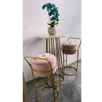 Imagem da promoção Banqueta Alta com descanso de pés e encosto para balcão, penteadeira.