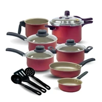 Imagem da promoção Jogo de Panela Antiaderente Teflon 10 Pçs Panela de Pressão 2,5 litros