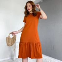 Imagem da promoção Vestido Midi Algodão Manguinha Com Fendas Super Promoção