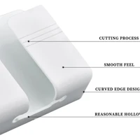Imagem da promoção 5 Pcs Adesivo Sem Furos Suporte De Parede Multifuncional Design Caixa De Armazenamento Controle Remo