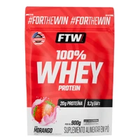 Imagem da promoção Whey Protein 100% Concentrado Refil 900g Sabor Morango - FTW