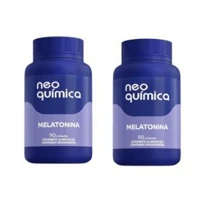 Imagem da promoção Kit com 2 Melatonina com 90 cpr cada, Neo Química total 180 cpr (0,21mg cada comprimido)