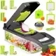 Fatiador De Cozinha Multiuso Profissional , Aço Inoxidável 16 Em 1 , Cortador , Ralador , Legumes , em oferta