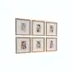 Kit 6 quadros decorativos moldura fotográfica 23x23cm moldura com paspatur foto 10x15 em oferta