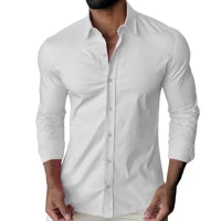 Imagem da promoção Camisa Social Masculina Slim fit Luxo Moda Manga Longa Envio Imediato