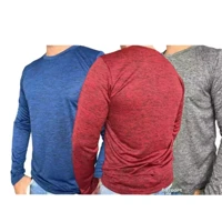 Imagem da promoção Kit 3 Camisetas MANGA LONGA MESCLA. Uso casual e esportivo