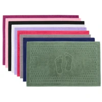 Imagem da promoção Kit 10 Toalha De Piso Tapete Pézinho Lara Felpudo para Banheiro Hotel Pousada 45x70cm