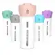 Kit de viagem porta-xampu 4 em 1 dispensador em oferta
