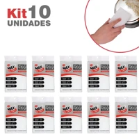 Imagem da promoção Kit 10 Esponjas Mágica Branca Limpa Tudo Tira Manchas Melamina Bucha Multiuso