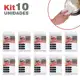 Kit 10 Esponjas Mágica Branca Limpa Tudo Tira Manchas Melamina Bucha Multiuso em oferta