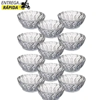 Imagem da promoção Jogo 12 Taças Em Vidro Para Sobremesa Tigela Bowl Petisqueira Sorvete Doces