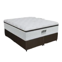 Imagem da promoção Cama Box (Box + Colchão) Queen Umaflex Bipartida - de Molas Ensacadas 46cm de Altura Beta