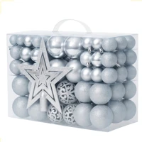 Imagem da promoção Kit C/100 Bolas De Enfeites Natal Lisas Foscas Glitter Cores