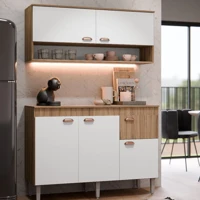 Imagem da promoção Armário De Cozinha Luiza Completa Com 5 Portas E 1 Gaveta - Maxi Do Brasil