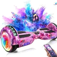 Imagem da promoção Hoverboard Infantil 6.5" - Skate Elétrico com LED Bluetooth e Bateria Potente para Crianças Seguras