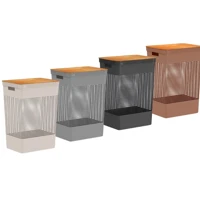 Imagem da promoção Cesto de Roupa Suja Tampa Bambu Grid 49L CG455 - Ou