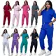 Pijama Cirúrgico Hospitalar Jogger Gola Padre Scrubs de Clínicas Oxford Premium Não Amassa em oferta