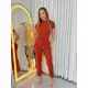 Conjunto Feminino Casual Sofisticado Social De Blusa Calça Roupa Feminina Festa Uniforme Natal em oferta