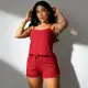 Kit 2 Pijama Adulto Regata Alça Short Doll Canelado Feminino Roupa de Dormir Verão Confortável Casua em oferta