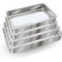 Imagem da promoção Assadeiras 4 PEÇAS Jogo Kit Assadeiras Forma para bolo Retangular Alumínio Qualidade alta n1 a n4