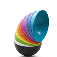 Imagem da promoção Kit 6 unidades Potes 380ml Tigelas Cumbucas Bowls Plástico Açaí Sorvete Doce Salgado Bool Pote