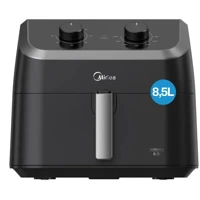 Imagem da promoção Fritadeira Air Fryer 8,5l Widemax Com Cesto Antiaderente Blackstone, 1900w Midea