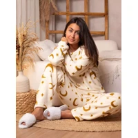 Imagem da promoção Pijama Feminino Longo Fleece Ted – Peludinho, Quentinho e Confortável para Inverno