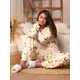 Pijama Feminino Longo Fleece Ted – Peludinho, Quentinho e Confortável para Inverno em oferta