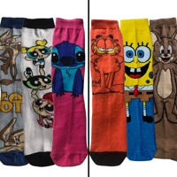 Imagem da promoção Kit 3 Pares de Meias Divertidas Adulto – Personagens | Unissex