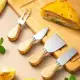 Jogo De Corta Queijo Provolone E Parmesão - 4 Peças Inoxidável Jogo De Utensílios Facas Espatula Gar em oferta